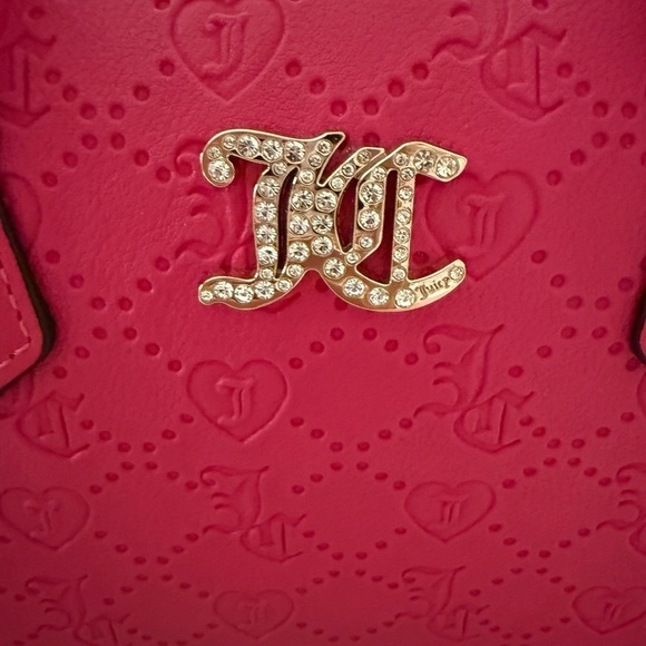 Juicy Couture Free Love satchel handbag in bright pink - Picture 8 of 9